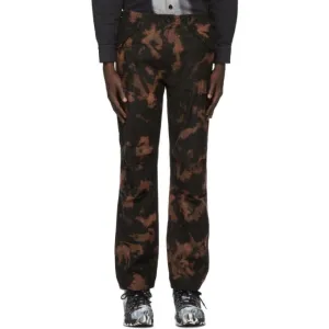 032c Black Bleached Cargo Pants