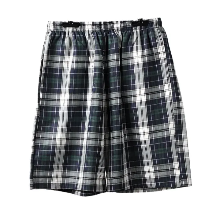 100% Cotton Men's Plaid Boxer Shorts - Comfortable, Loose Fit Sleepwear.