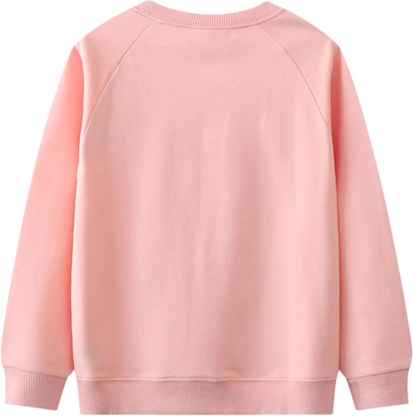 2-Pack Toddler Sweatshirts Kid Girl's Cartoon Cotton Long-sleeved Tops Crewneck Pullover Shirts For Kids 3-7 Years
