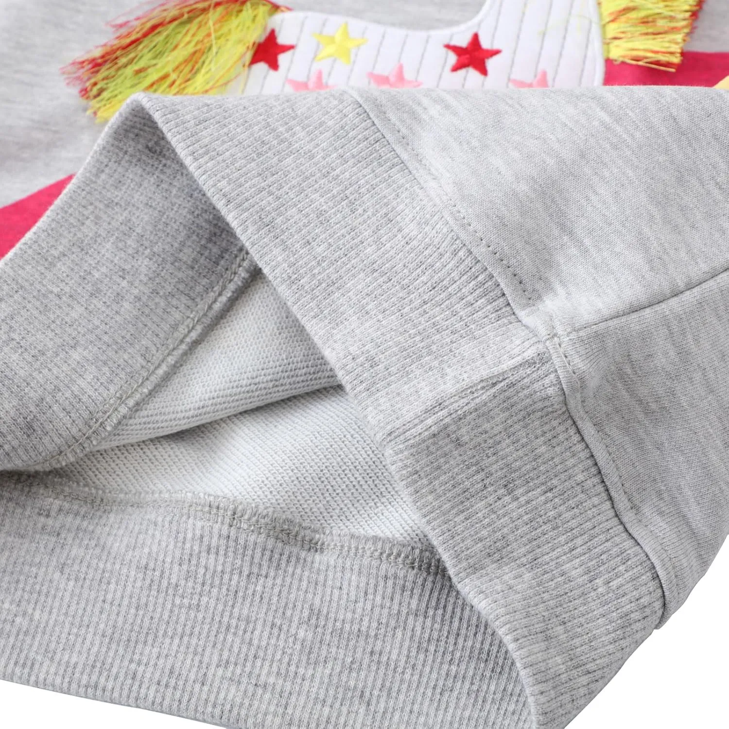 2-Pack Toddler Sweatshirts Kid Girl's Cartoon Cotton Long-sleeved Tops Crewneck Pullover Shirts For Kids 3-7 Years