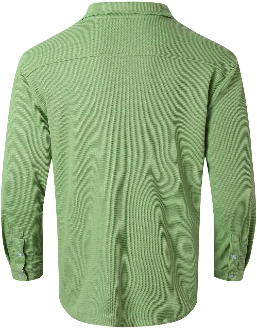 2024 Men's Casual Shirt Street Cardigan Solid Color Long Sleeved Autumn Winter Fashion Men Regular Fit Dress Shirt