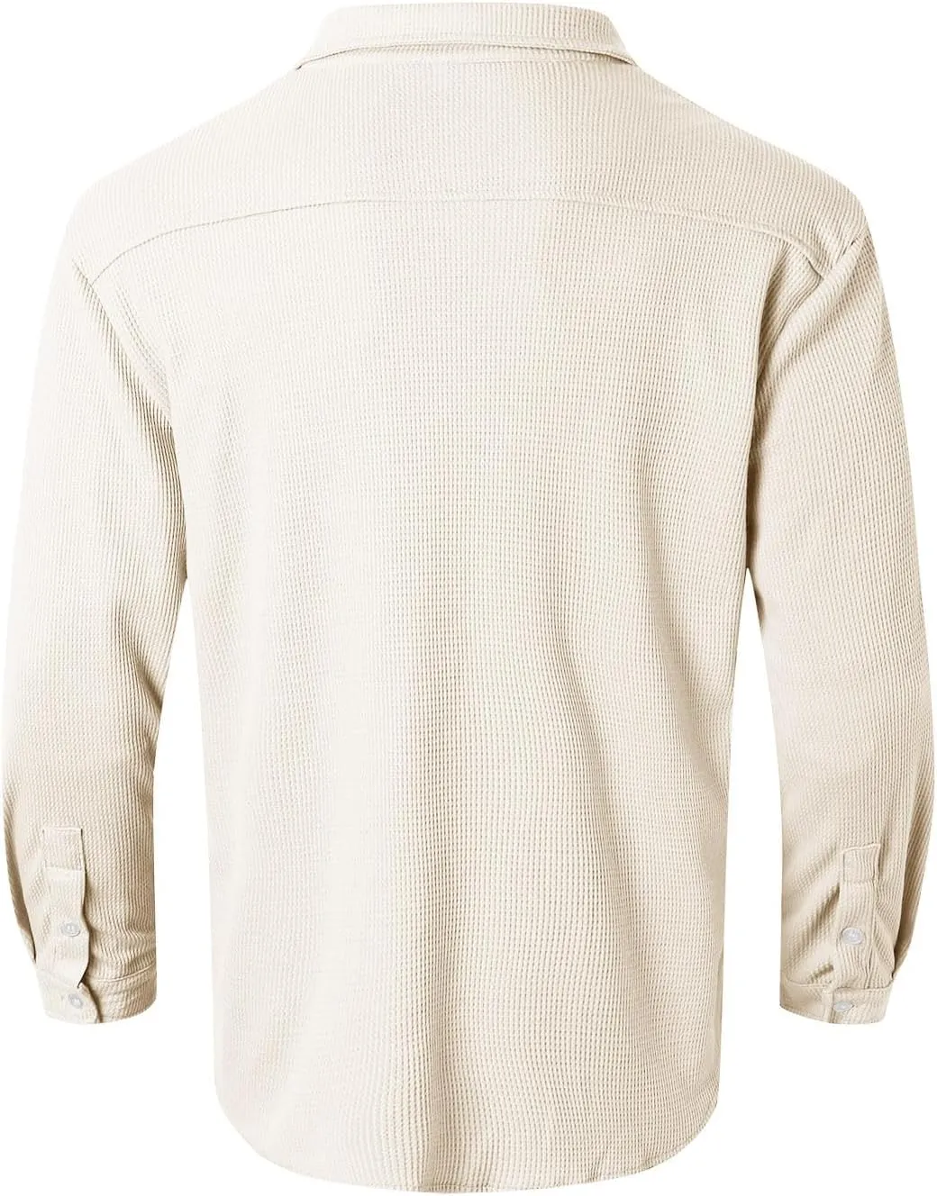 2024 Men's Casual Shirt Street Cardigan Solid Color Long Sleeved Autumn Winter Fashion Men Regular Fit Dress Shirt