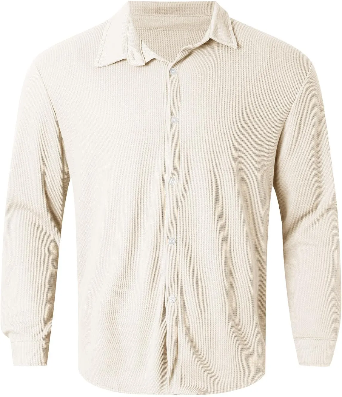 2024 Men's Casual Shirt Street Cardigan Solid Color Long Sleeved Autumn Winter Fashion Men Regular Fit Dress Shirt