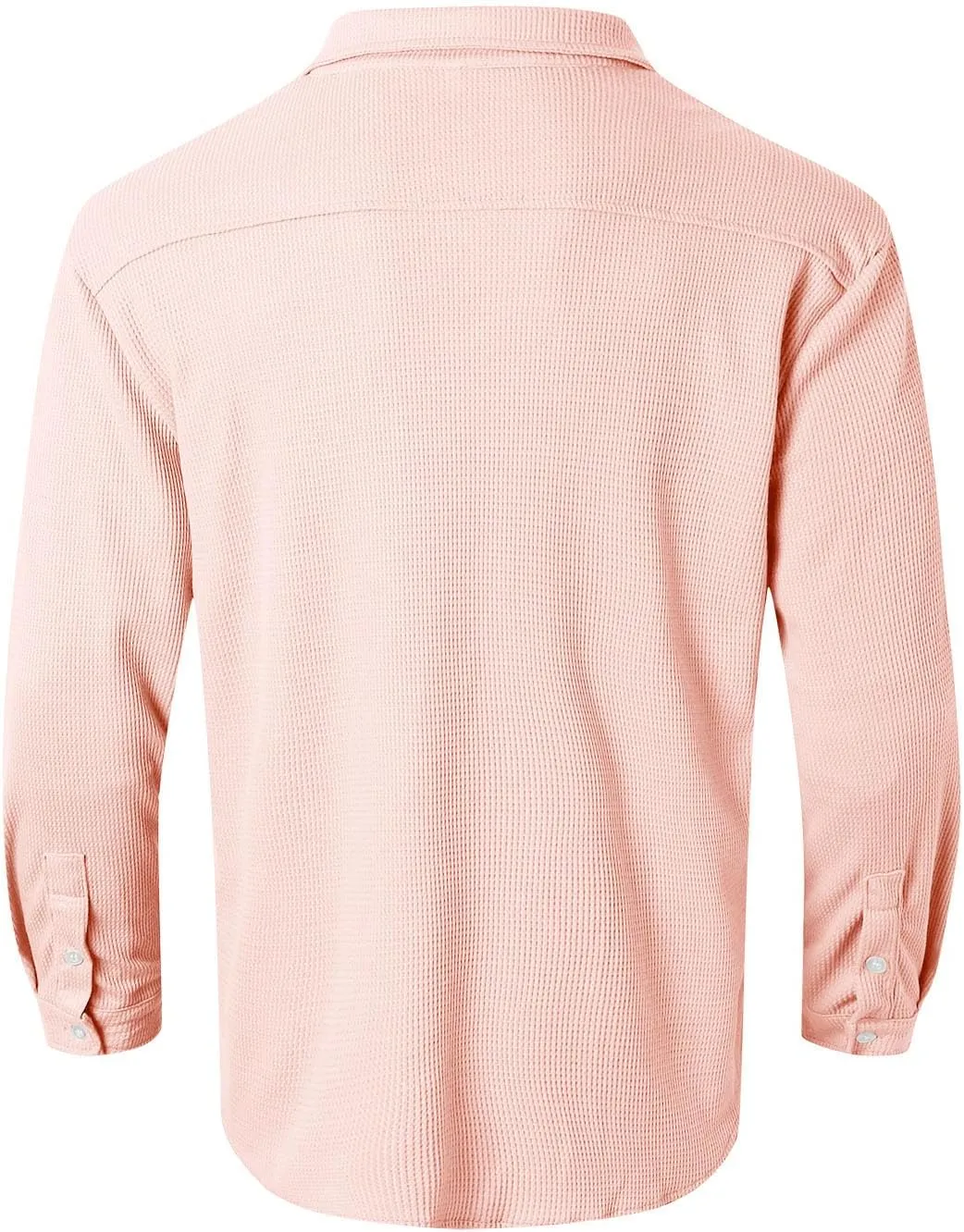 2024 Men's Casual Shirt Street Cardigan Solid Color Long Sleeved Autumn Winter Fashion Men Regular Fit Dress Shirt