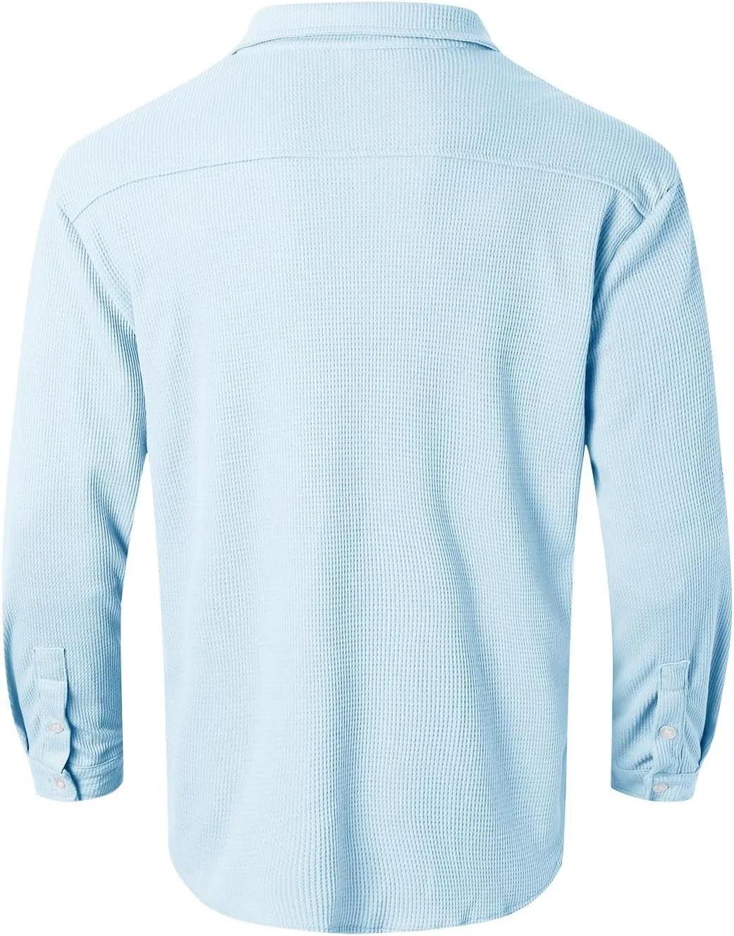2024 Men's Casual Shirt Street Cardigan Solid Color Long Sleeved Autumn Winter Fashion Men Regular Fit Dress Shirt