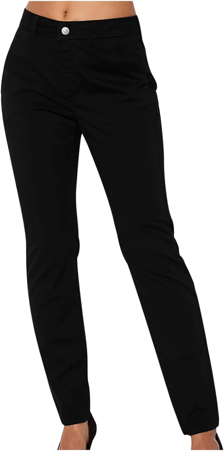 2025 Trendy Women Cargo Pants Slim Low Waist Sweatpants Loose Straight Leg Jeans Trousers Vintage Joggers Streetwear