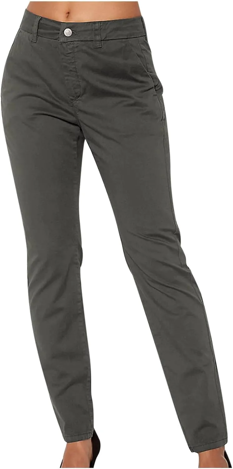 2025 Trendy Women Cargo Pants Slim Low Waist Sweatpants Loose Straight Leg Jeans Trousers Vintage Joggers Streetwear