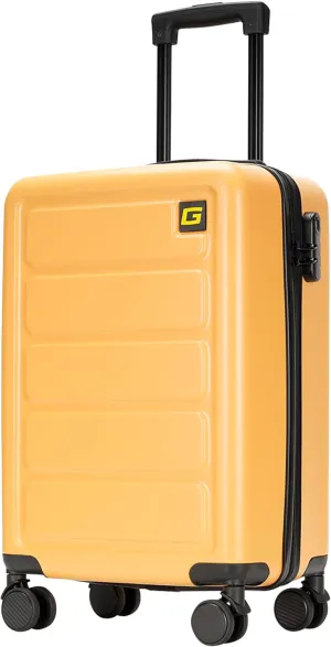 28 Inch Large Luggage Suitcase with Spinner Wheels Hardside Lightweight Rolling Travel Luggage for Women Men,Yellow