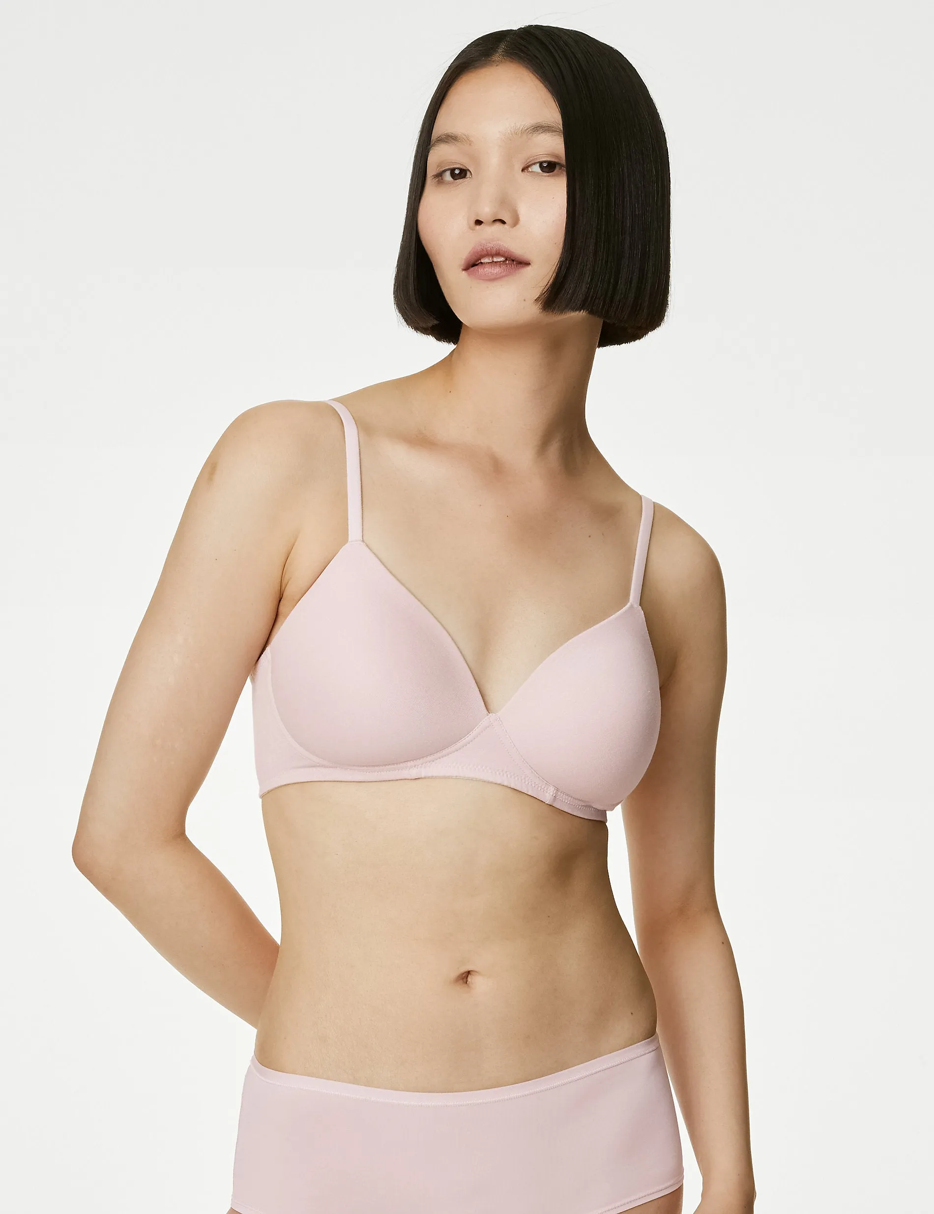 3 pcs. A-E Marks & Spencer wire-free T-shirt bras