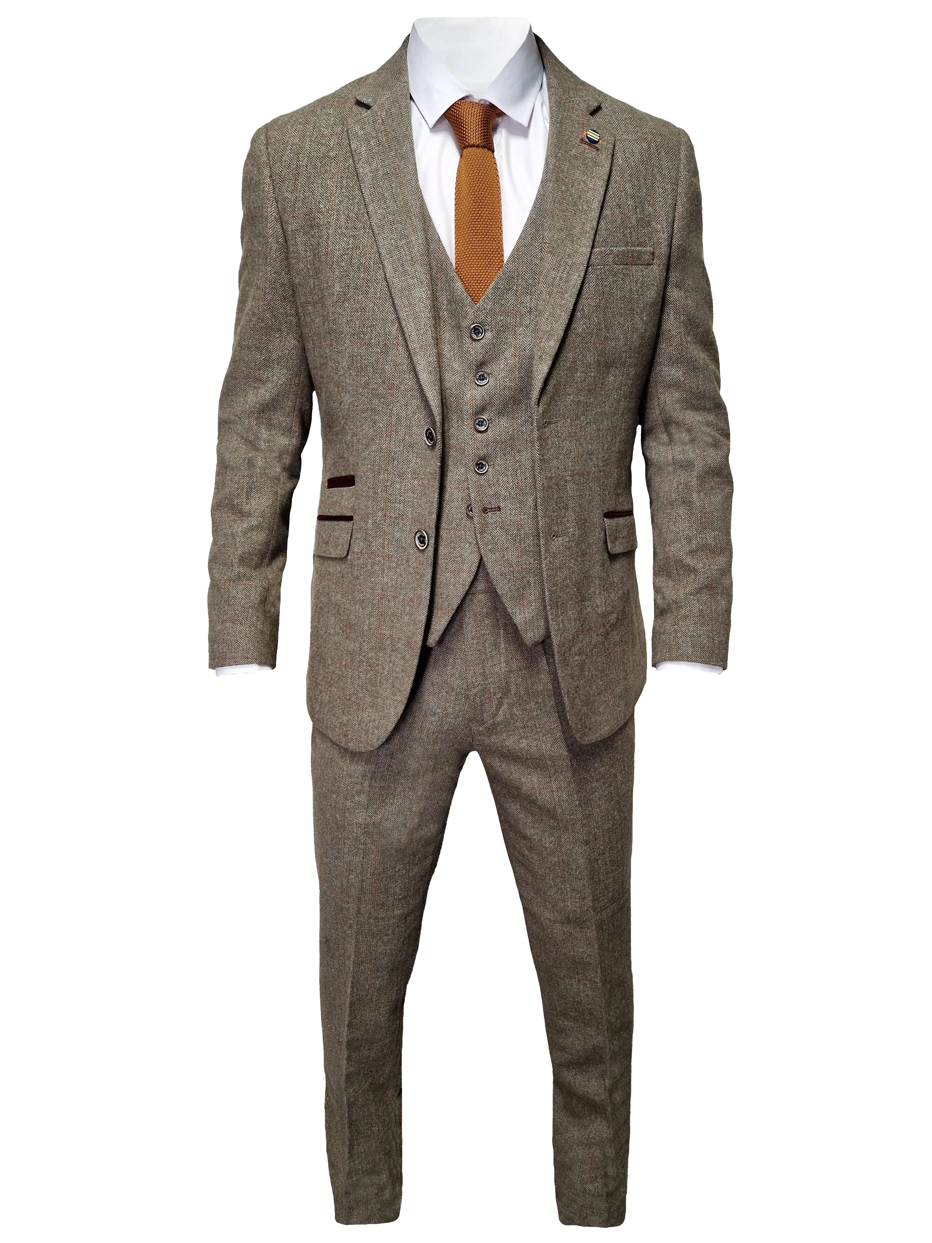 3-Piece Cavani Gaston Suit Sage