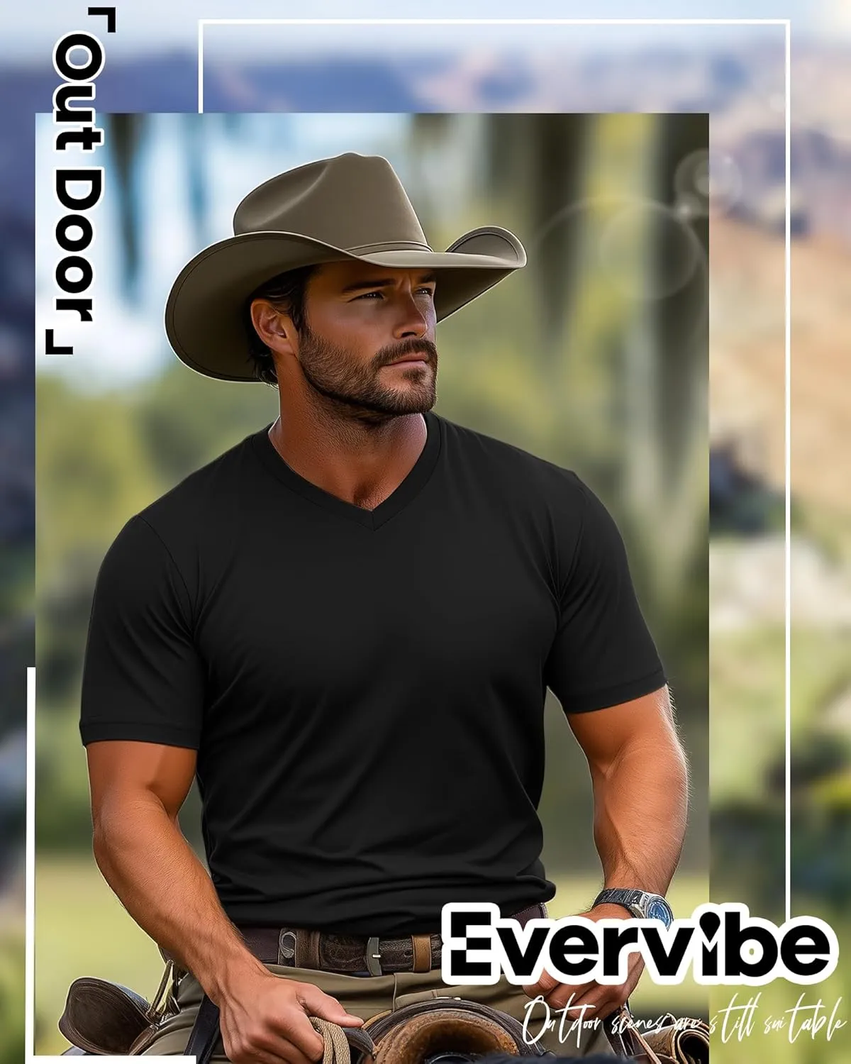 5 Pack Men's Big and Tall Shirts Casual V Neck Short Sleeve Tees Summer Cotton Basic T Shirts Multipack