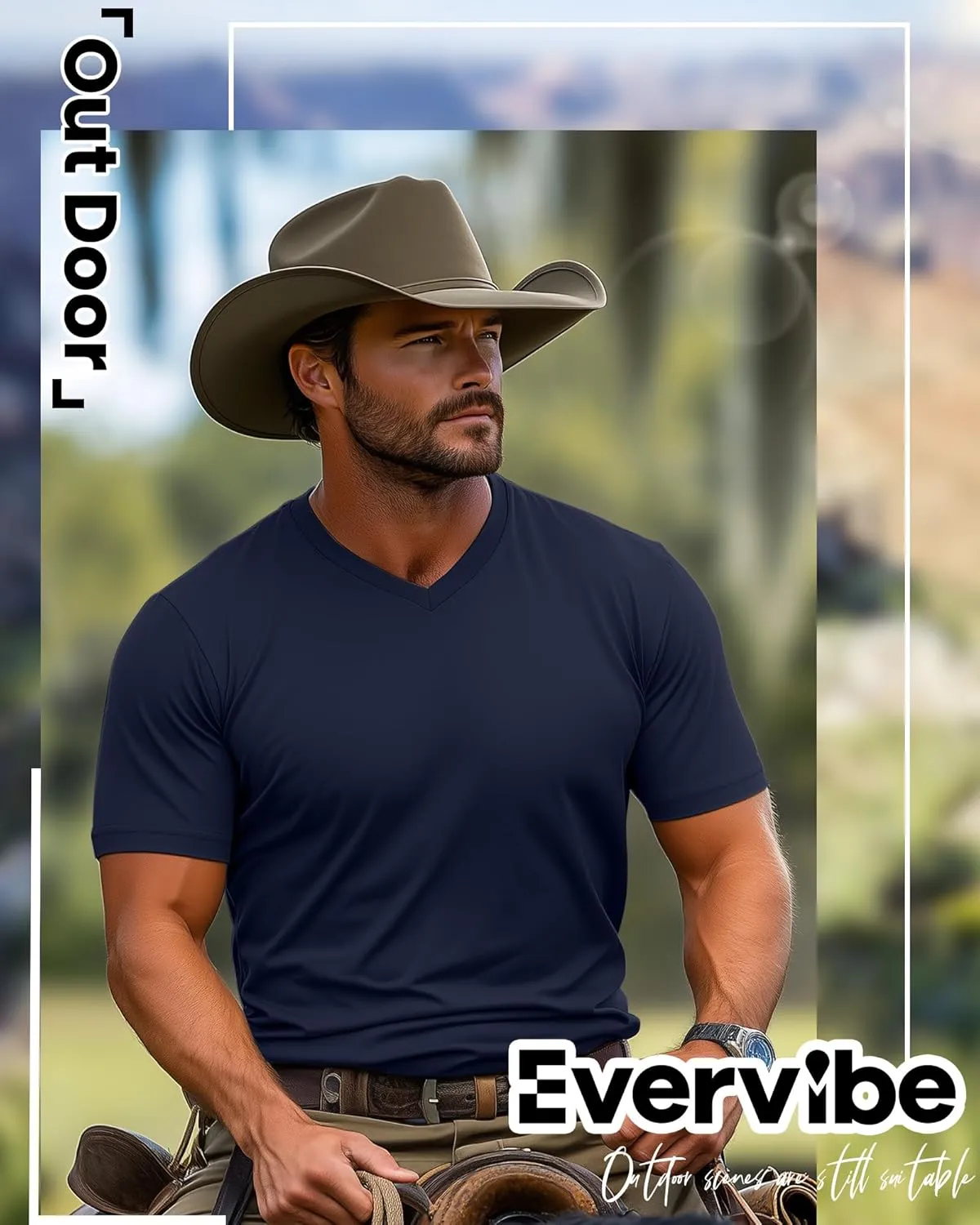 5 Pack Men's Big and Tall Shirts Casual V Neck Short Sleeve Tees Summer Cotton Basic T Shirts Multipack