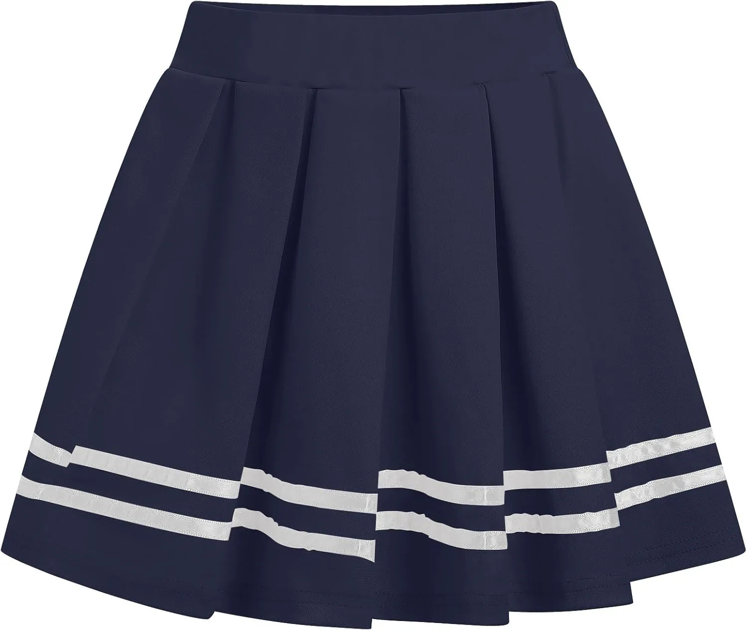 ABAFIP Women's Pleated Mini Skirt High Waist A-Line Skater School Cheer Uniform Tennis Short Skirts
