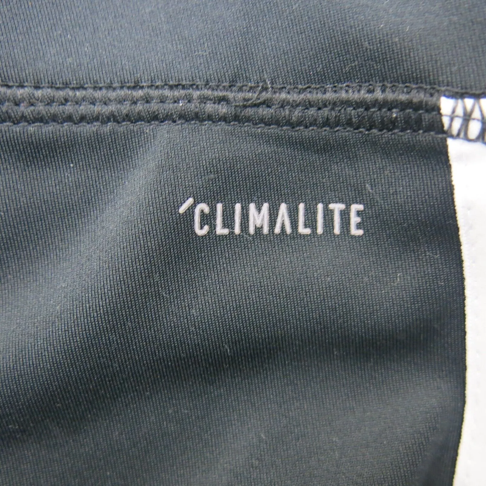Adidas Women Track Legging Pants Low Rise Elastic Waist Climalite Black Size M