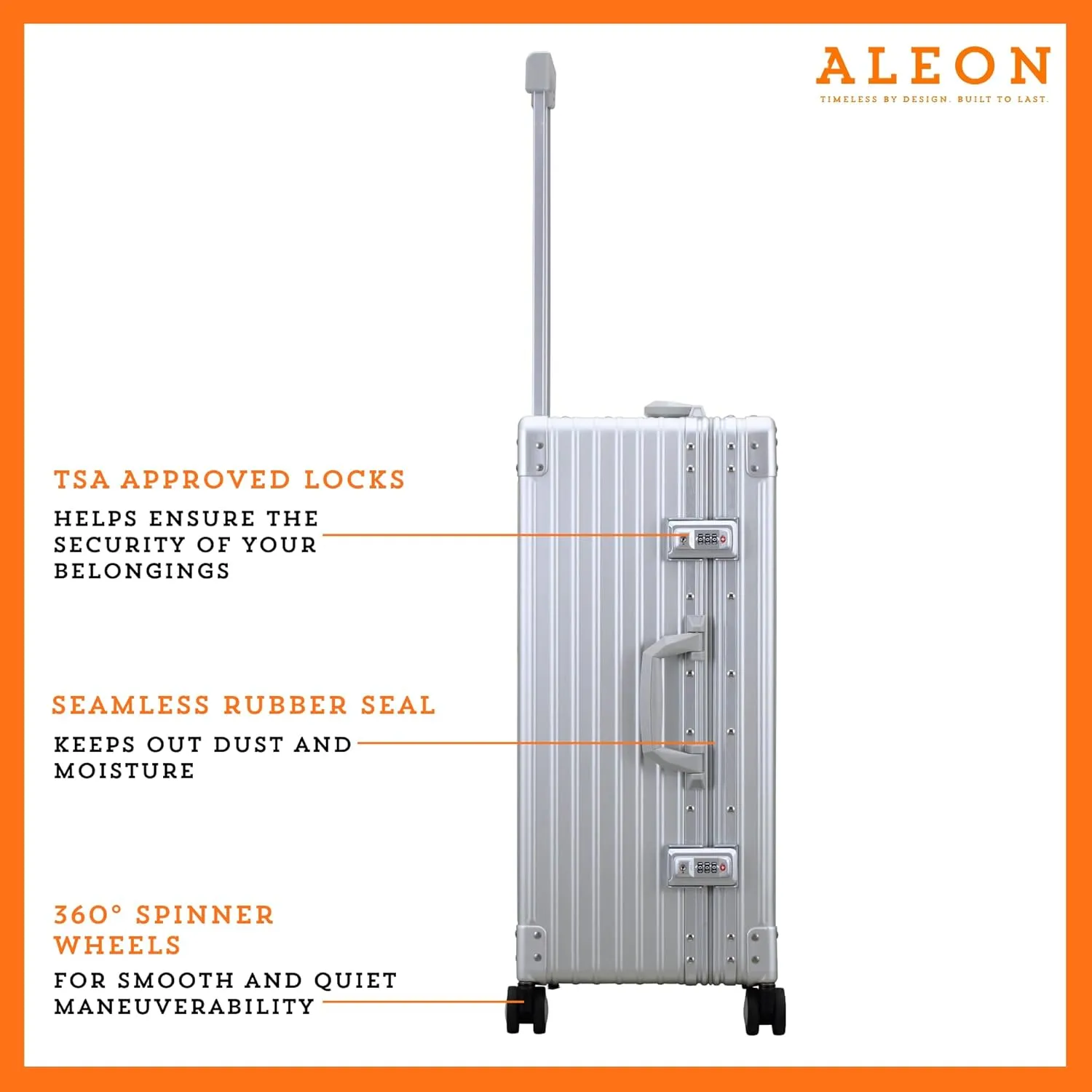 ALEON 26" Aluminum Traveler with Suiter Hardside Luggage