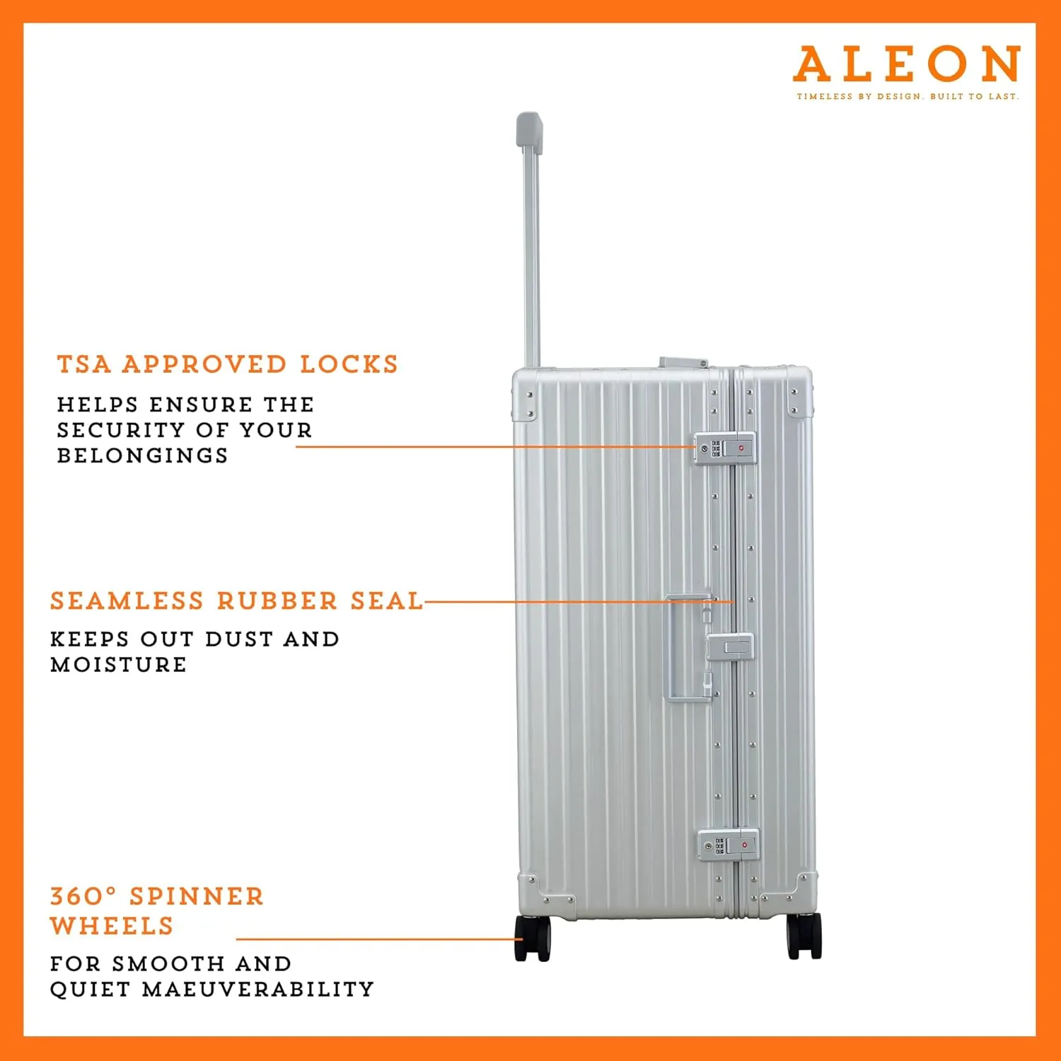 ALEON 30" International Trunk Aluminum Hardside Luggage