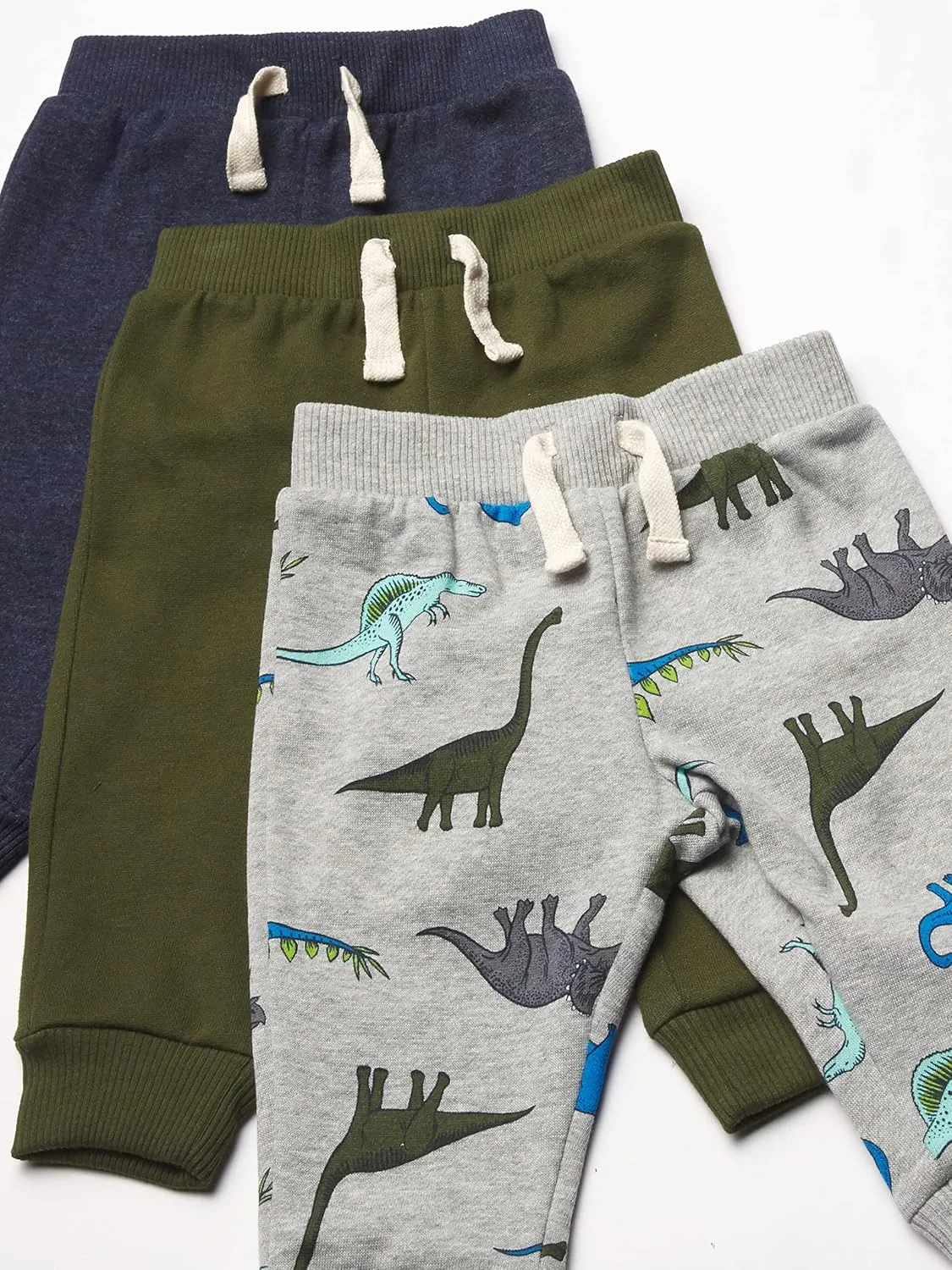 And Toddler Boy Active Striped Fleece Jogger Pants 2-pack