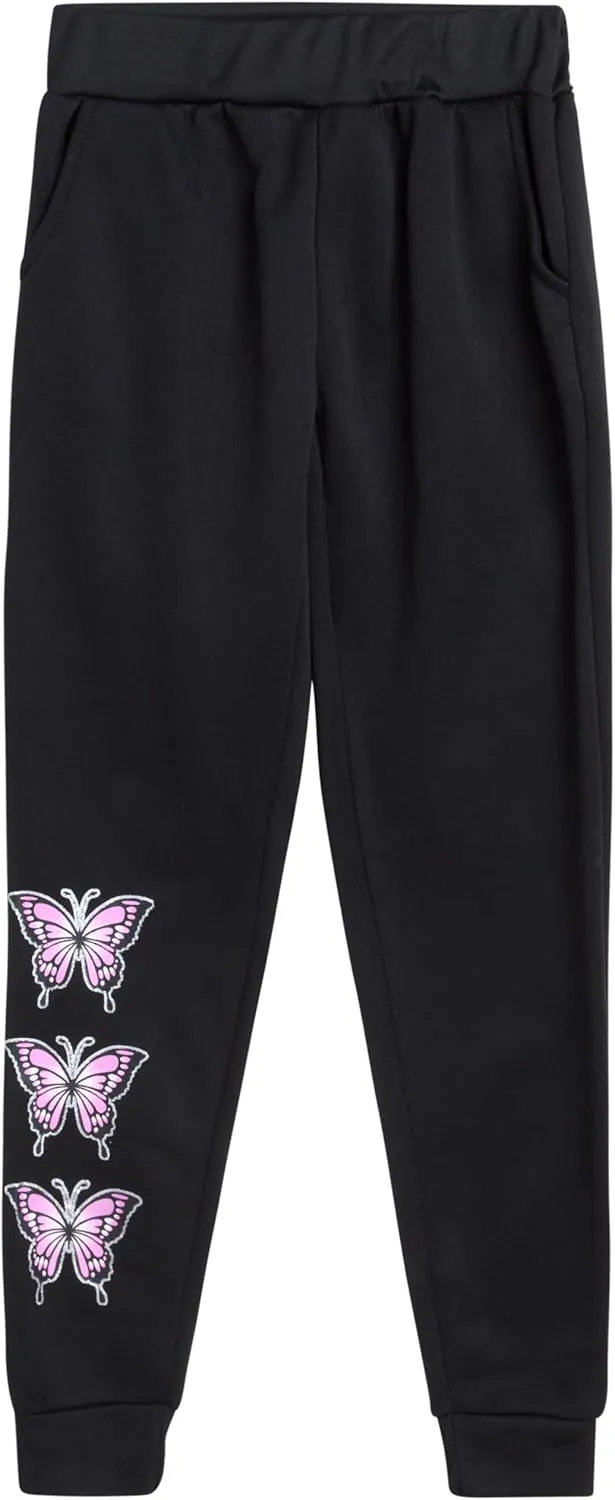Angel Face Girls' Jogger Set - 4 Piece Fleece Pullover Hoodie Kids Clothing Set (Size: 7-16)