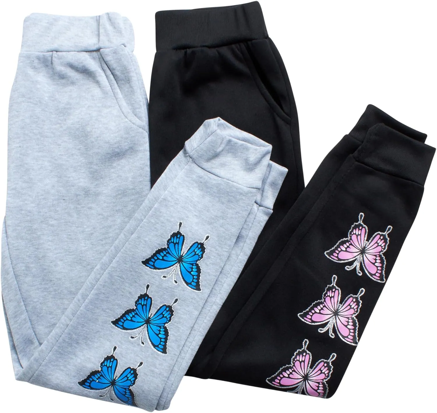 Angel Face Girls' Jogger Set - 4 Piece Fleece Pullover Hoodie Kids Clothing Set (Size: 7-16)