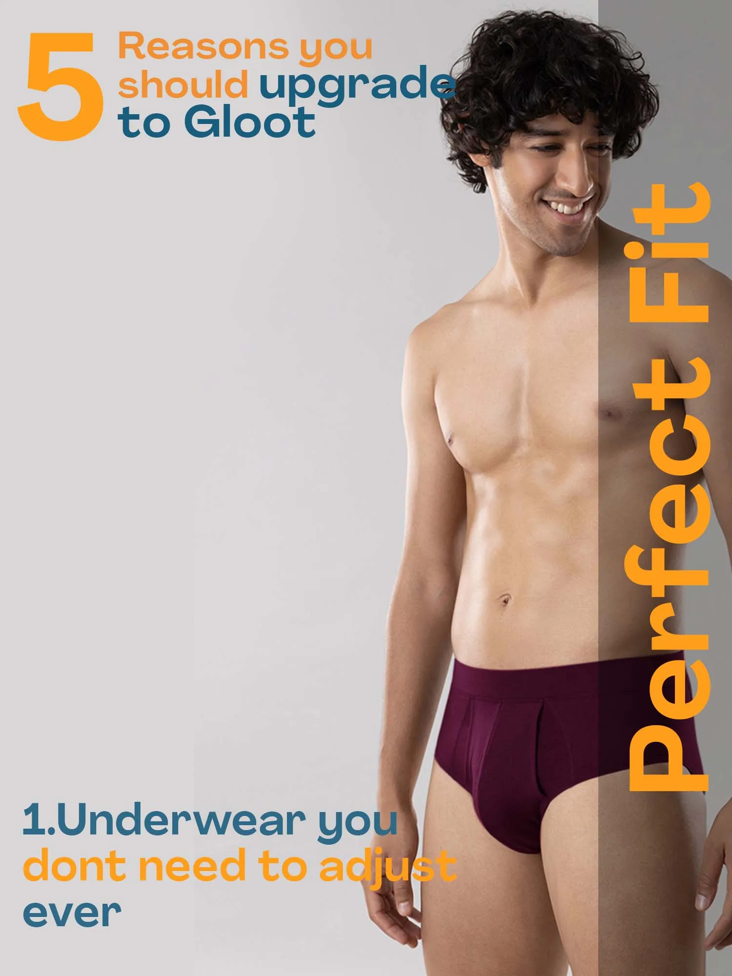 Anti Odor Cotton Tencel Cooling Brief - Plum