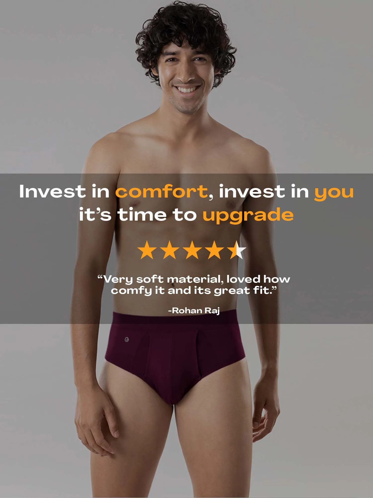 Anti Odor Cotton Tencel Cooling Brief - Plum