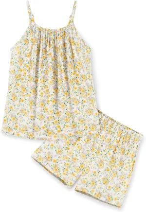 Arshiner Toddler Girl Summer Clothes 2 Piece Loose Spaghetti Strap Tank Top and Short Set Kids Clothing Sets with Pockets