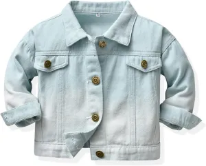Baby Toddler Girls Basic Denim Jacket Girls' Trucker Jacket Boys Denim Trucker Jacket Toddler Clothes