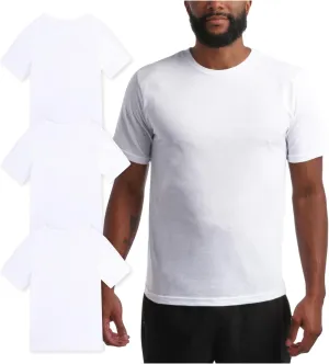 Bass Creek Outfitters Men's T-Shirt - 3 Pack Basic Crewneck and V-Neck Undershirts - Size Up for Ideal Fit (Sizes: S-XL)