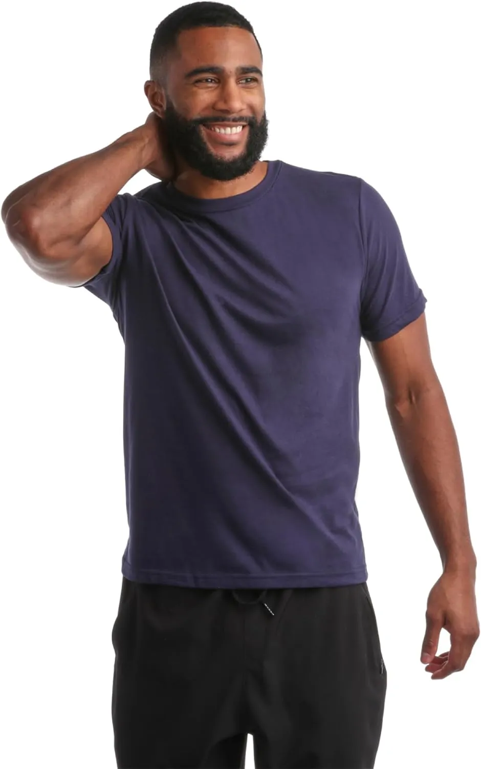 Bass Creek Outfitters Men's T-Shirt - 3 Pack Basic Crewneck and V-Neck Undershirts - Size Up for Ideal Fit (Sizes: S-XL)