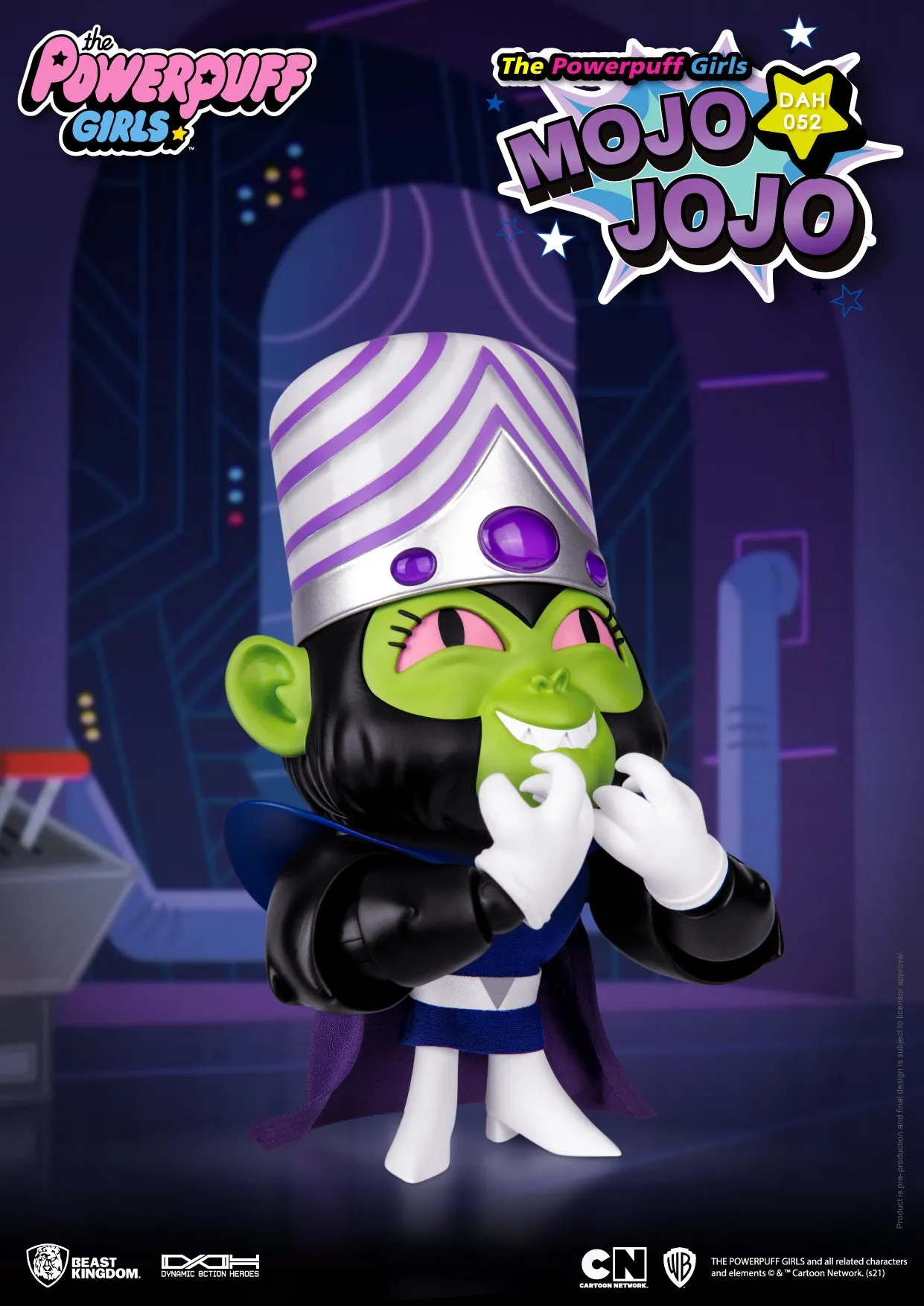 Beast Kingdom DAH-052 Powerpuff Girl Mojo Jojo 1:9 Scale Dynamic 8ction Heroes Action Figure