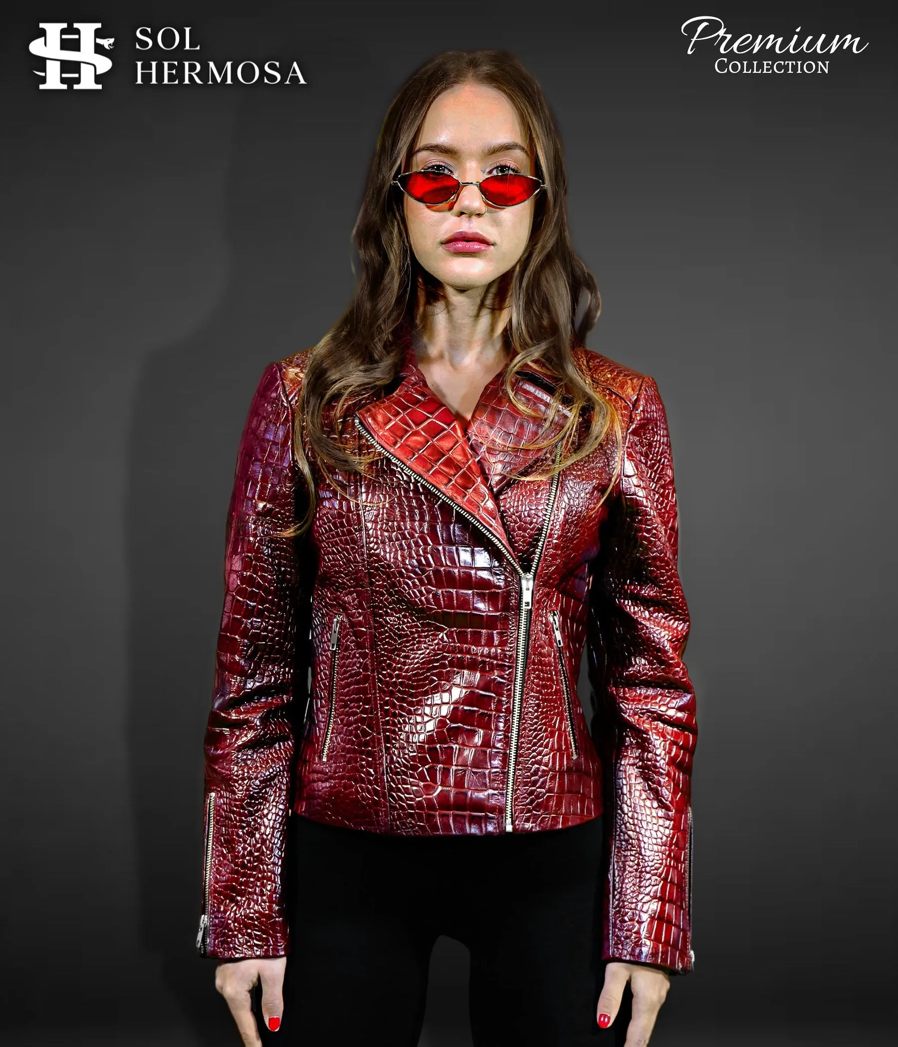 Biker Leather Jacket For Women- Athena