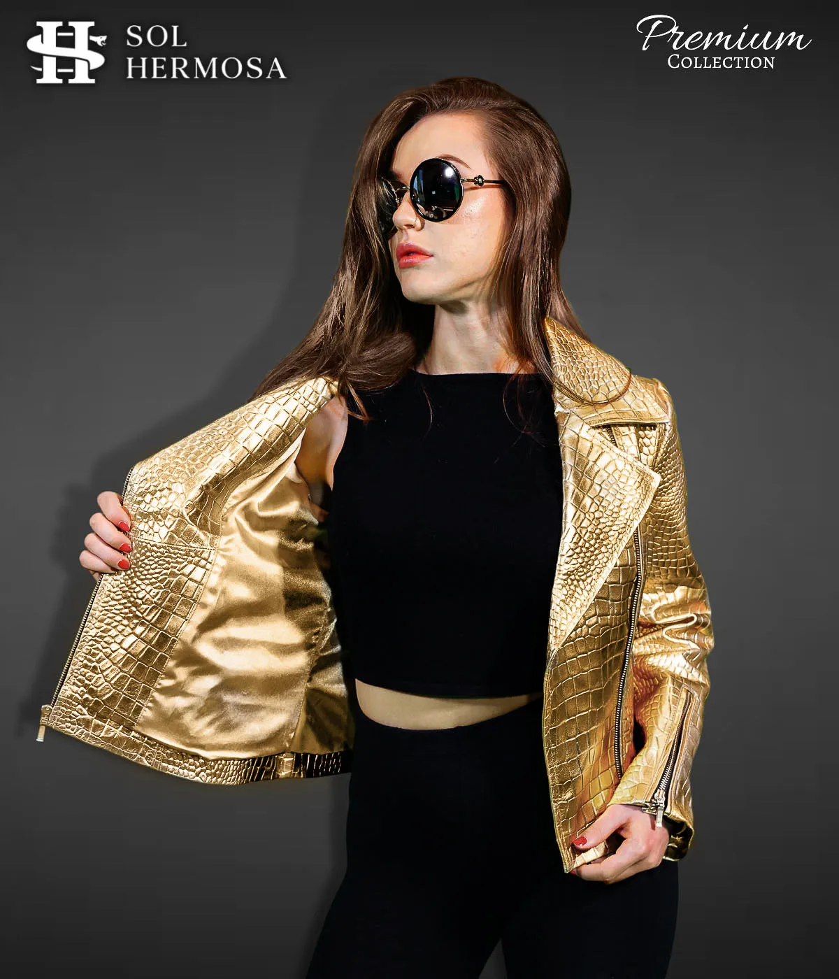 Biker Leather Jacket For Women- Athena