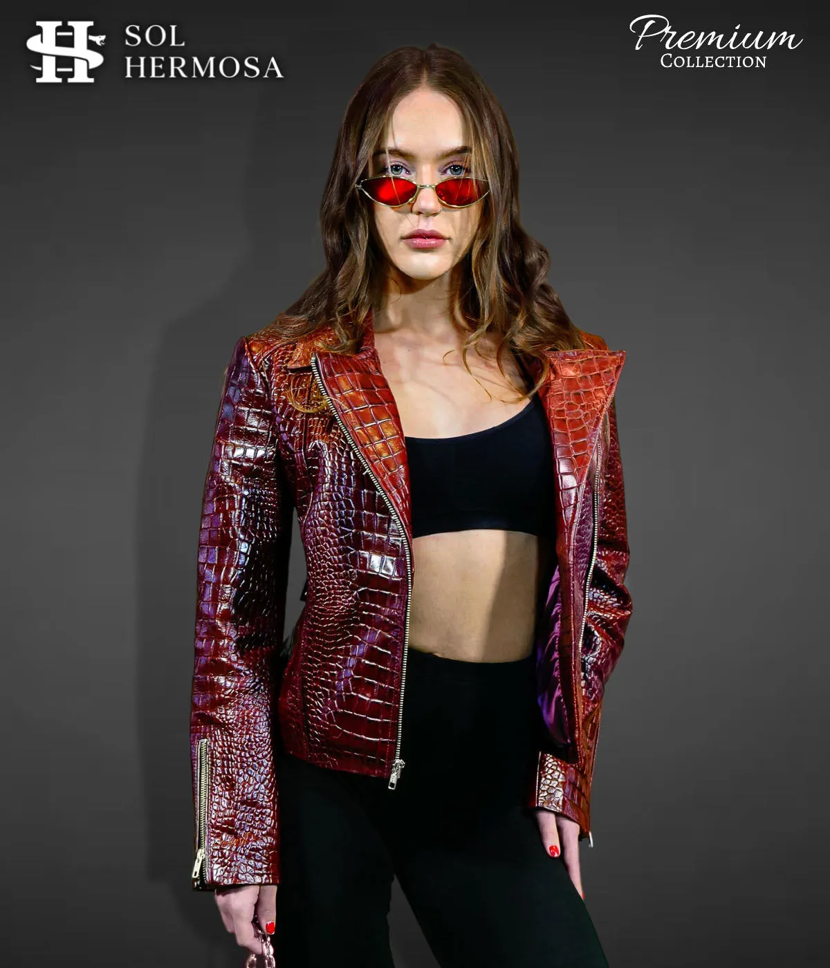 Biker Leather Jacket For Women- Athena