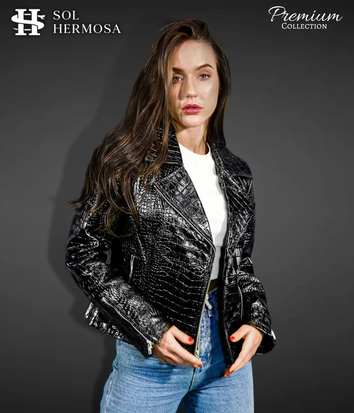 Biker Leather Jacket For Women- Athena