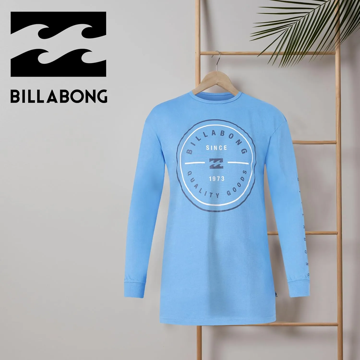Billabong Big and Tall Long Sleeve T Shirts for Men - Cotton Graphic Tee Shirts