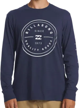 Billabong Big and Tall Long Sleeve T Shirts for Men - Cotton Graphic Tee Shirts