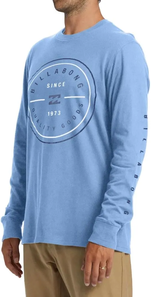 Billabong Big and Tall Long Sleeve T Shirts for Men - Cotton Graphic Tee Shirts