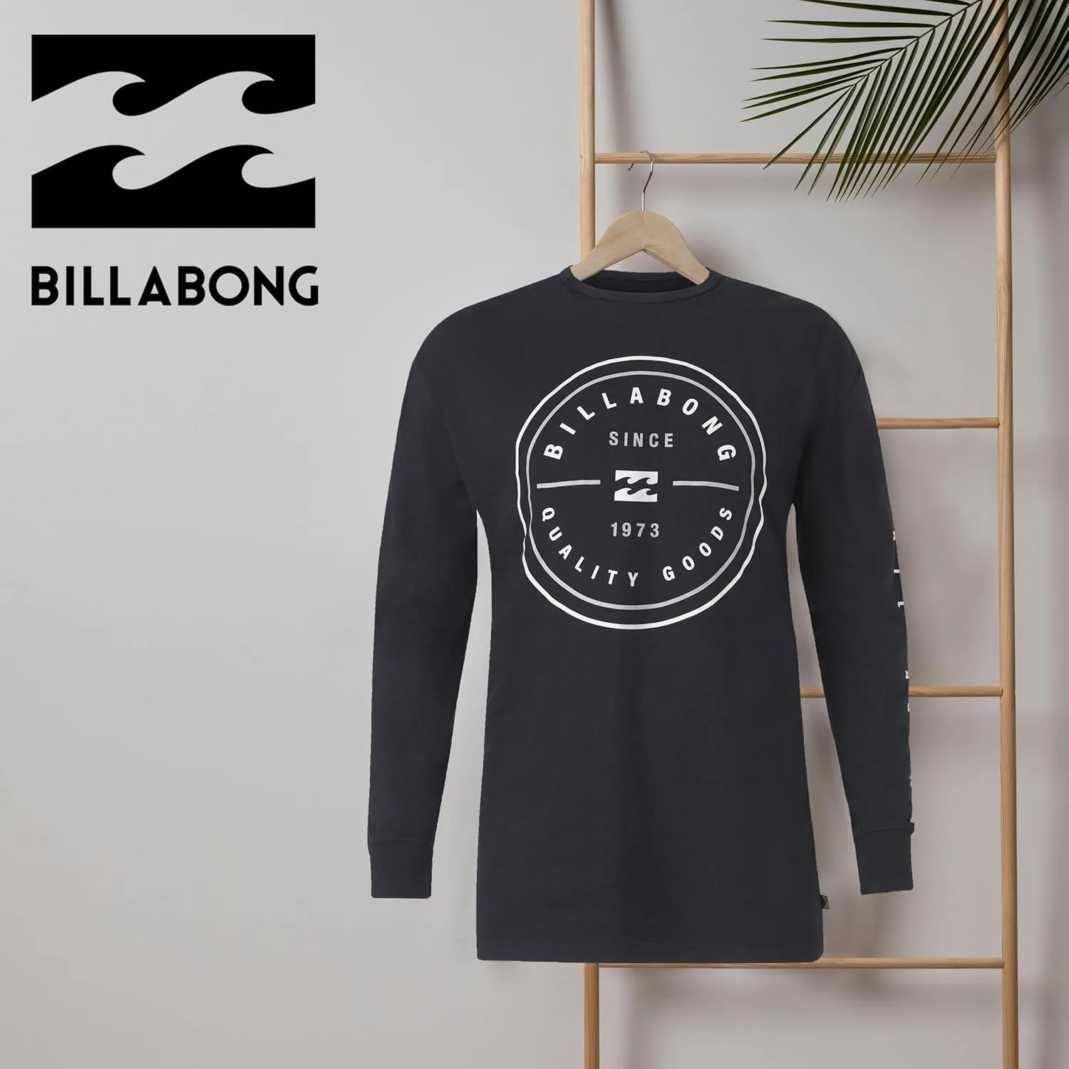 Billabong Big and Tall Long Sleeve T Shirts for Men - Cotton Graphic Tee Shirts