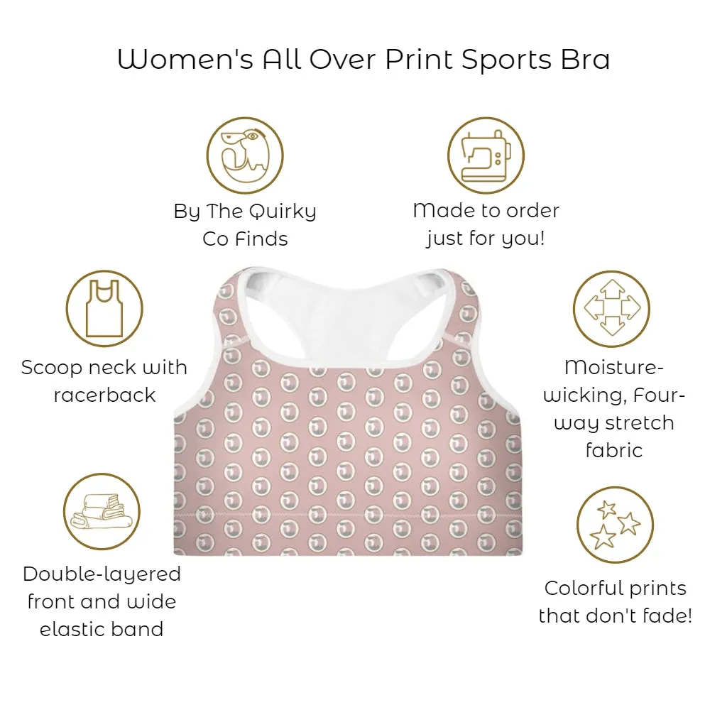 Blood Red Bat Women's Sports Bra