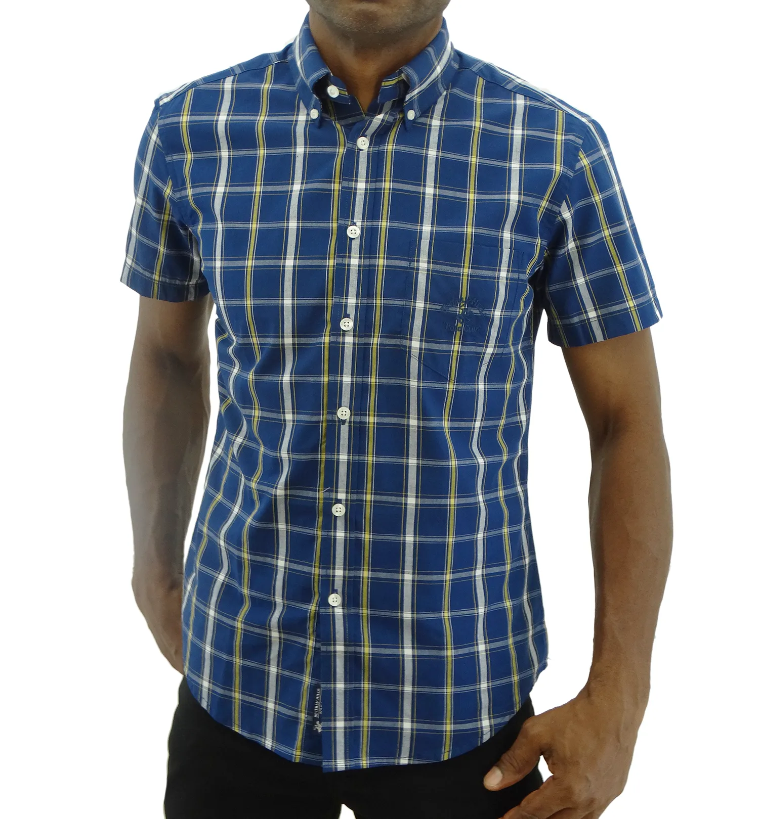 BMS31201, Beverly Hills - Men's Slim Fit Short Sleeve Sport Shirt (S-XL)