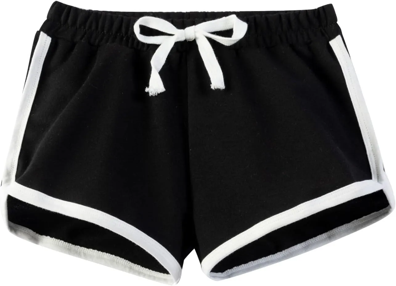 Boys Girls Athletic Shorts Kids Cotton Summer Workout Beach Sports Quick Dry Gym Running Trousers