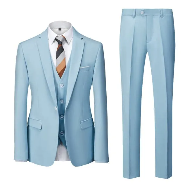 BRADLEY VIP SUITS Men's Fashion Formal Business & Special Events Wear 3 Piece (Jacket   Pants   Vest) Yellow Suit Set