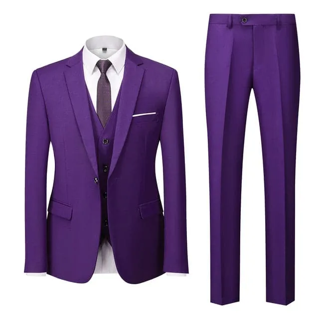 BRADLEY VIP SUITS Men's Fashion Formal Business & Special Events Wear 3 Piece (Jacket   Pants   Vest) Yellow Suit Set