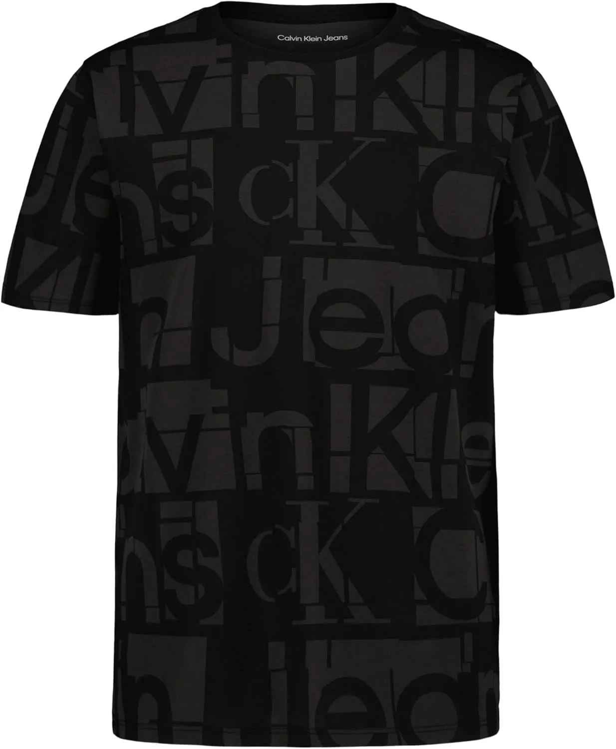 Calvin Klein Boys' Short Sleeve Fashion Graphic Crew Neck T-Shirt, Comfortable, Relaxed Fit
