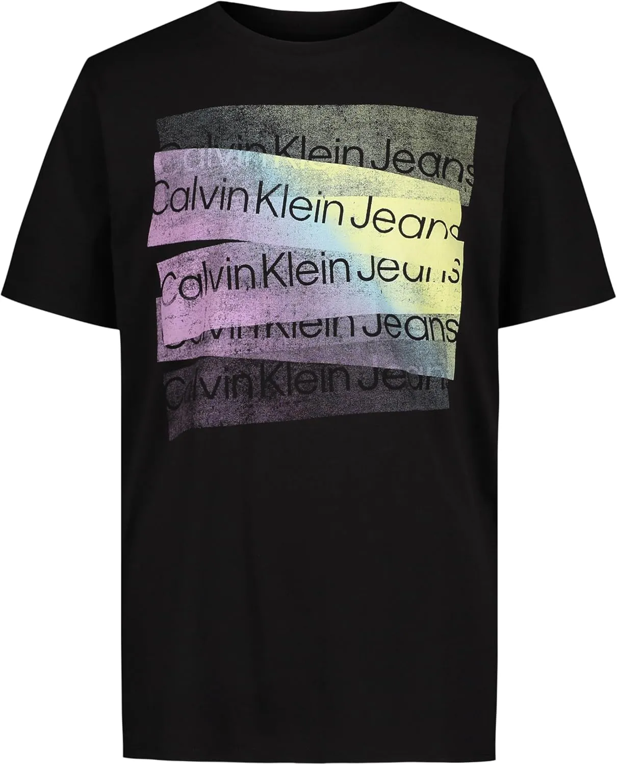 Calvin Klein Boys' Short Sleeve Fashion Graphic Crew Neck T-Shirt, Comfortable, Relaxed Fit