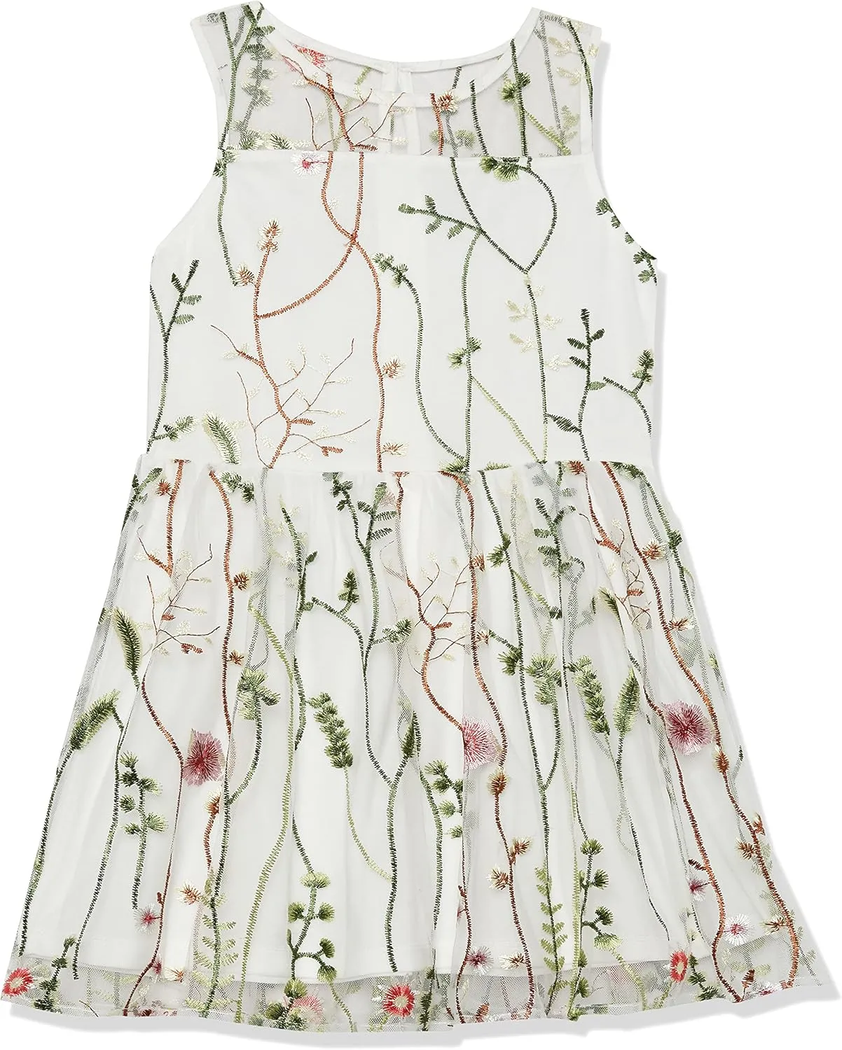 Calvin Klein Girls' Legacy Party Dress, Fit and Flare Silhouette