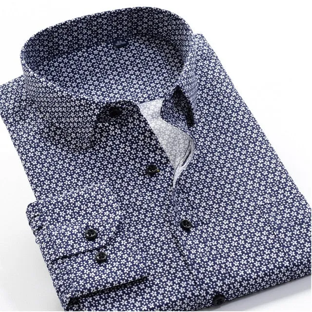 Cardez Designer Long Sleeves Men's Business Casual Fashion Classic Dress Shirt