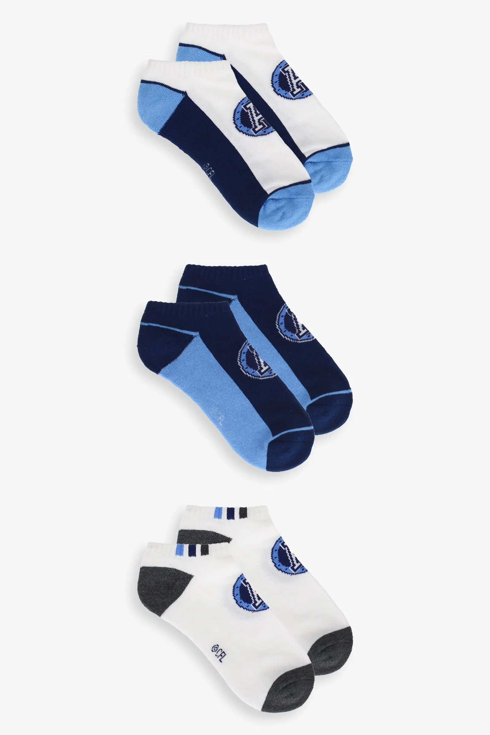 CFL Mens 3-Pack Ankle Socks