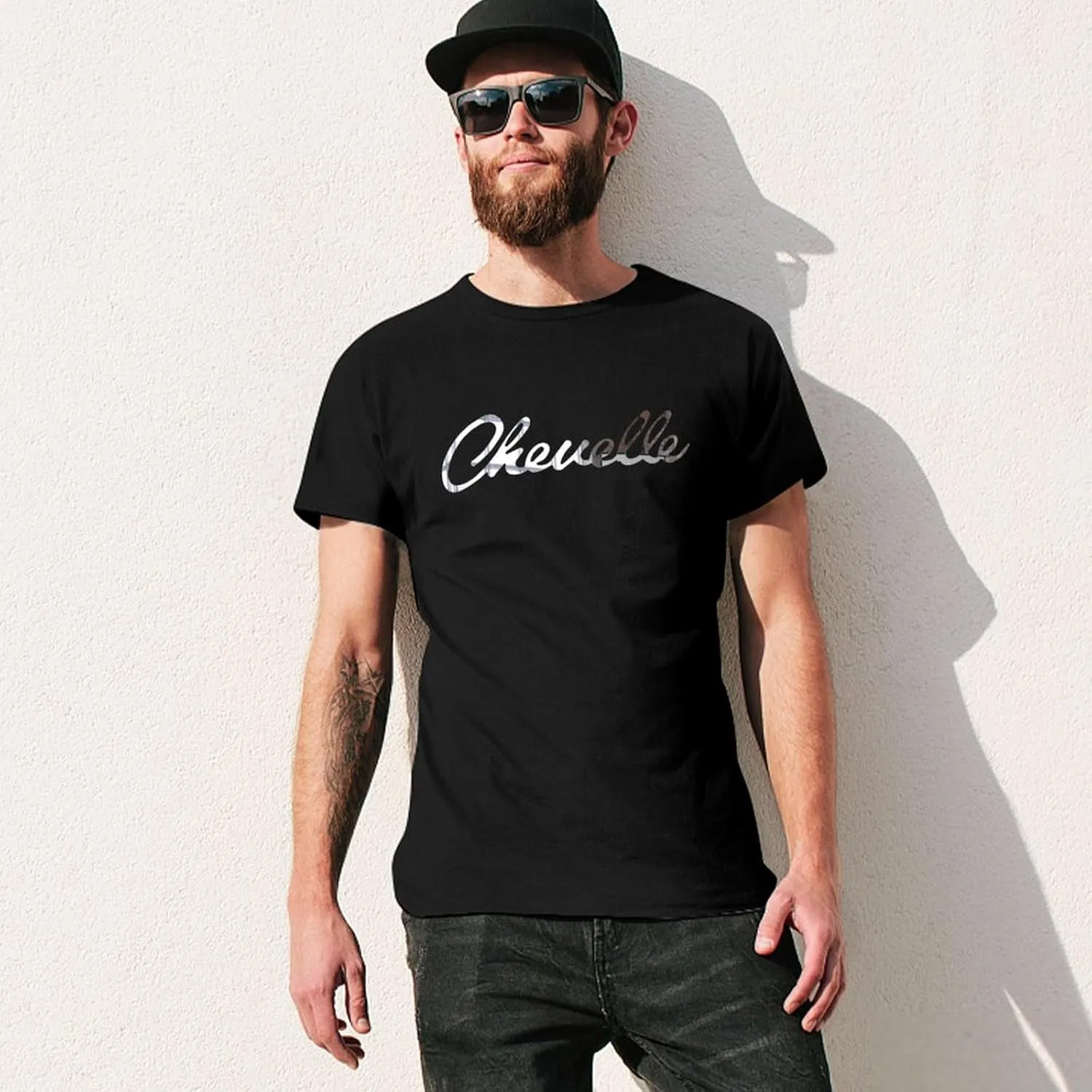 Chevelles Men'S T-Shirts Casual Cotton Short Shirt Classic Crewneck Teens Tee Tops