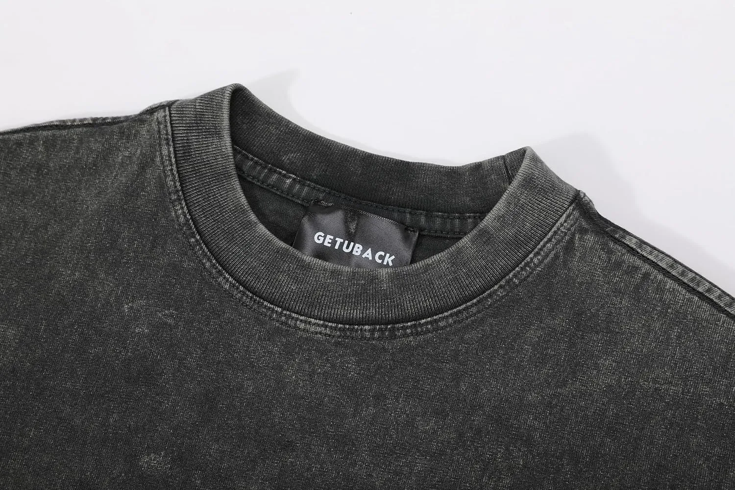 Children Boys Girls Washed Vintage T-Shirt Summer Casual T Shirts Thick Short Sleeve Loose Crew Neck Cotton Tops